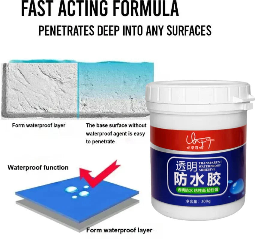 TRANSPARENT WATERPROOFING GLUE