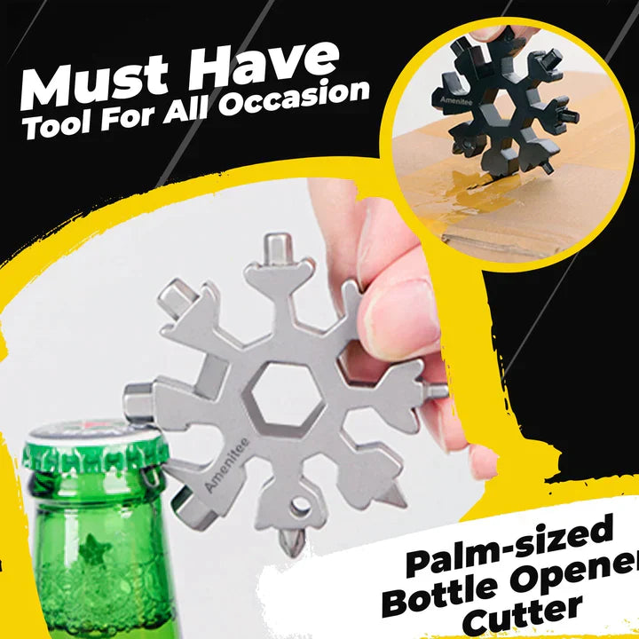 18-IN-1 SNOWFLAKE MULTITOOL & MULTIFUNCTION GADGET